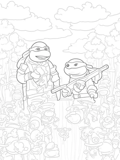 Turtles in a candy kingdom