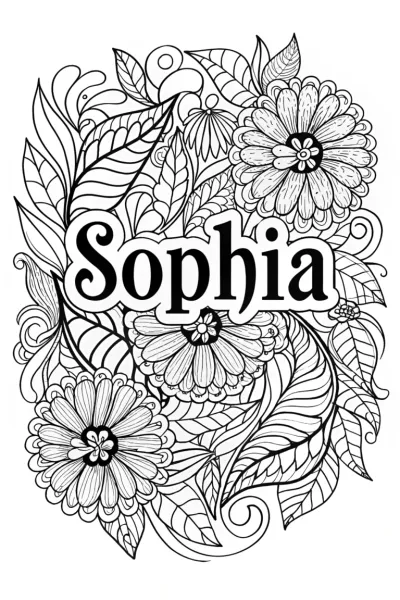 Sophia Magical Garden Coloring Page
