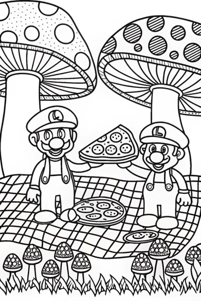 Mushroom Kingdom Feast with Mario and Luigi