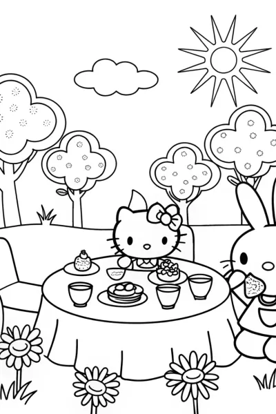 Hello Kitty’s Enchanted Garden Tea Party Fun