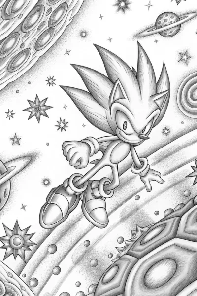 Super Sonic cosmic puzzle challenge