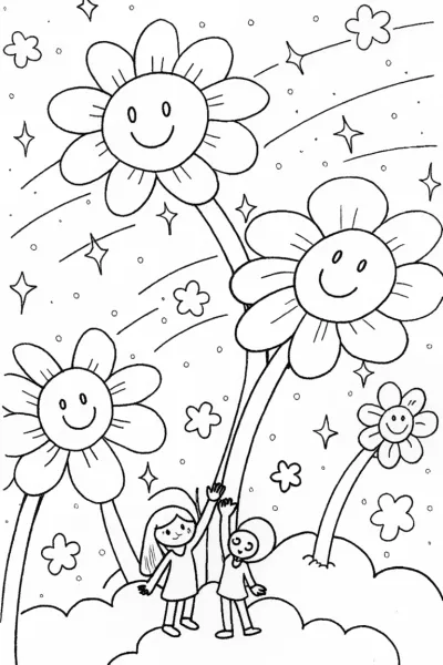 Rainbow High Students in a Dreamy Landscape