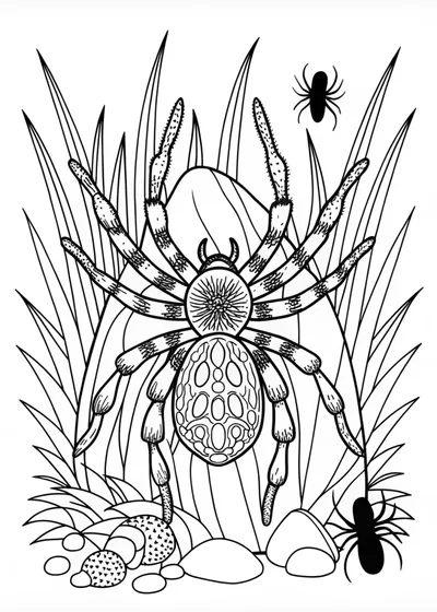 Spider by the Tranquil Lake