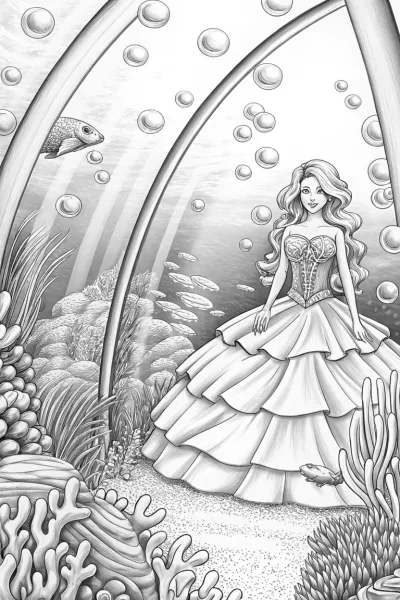 Barbie underwater fashion show