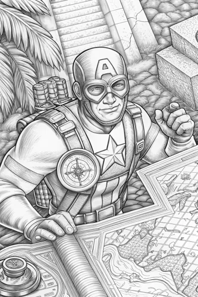 Captain America on a treasure hunt