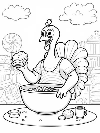 Turkey in a candy factory