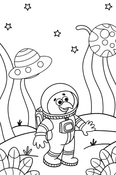 Turkey astronaut exploring space