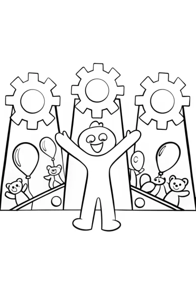 Huggy Wuggy’s Colorful Factory Fun Adventure