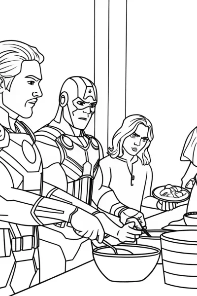 Avengers cooking competition