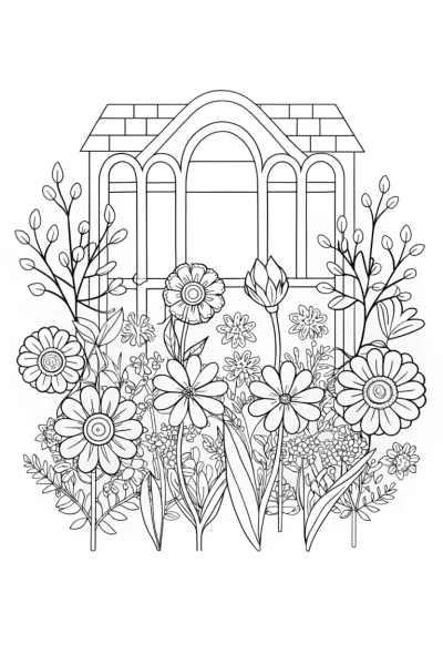 Flowers sharing stories in a garden